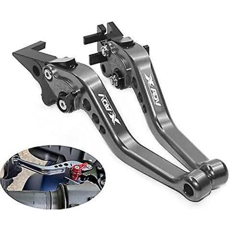 Leviers de frein et d'embrayage réglables pour moto X-adv750 2017-2020, en aluminium CNC noir et titane. (1/5)