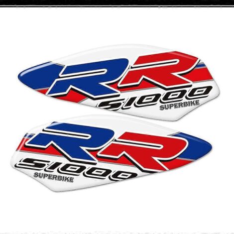 Protections adhésives pour BMW S1000RR, S 1000 RR, HP, HP2, HP4 : emblème de carénage, badge, protection de réservoir et de genou (2015-2021) - S1000RR2 (1/5)