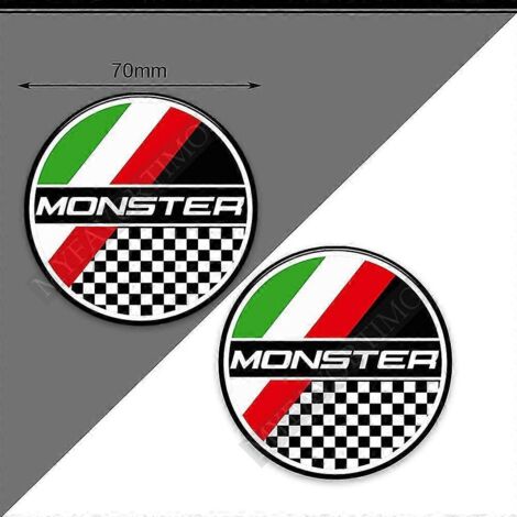 Protection de réservoir pour Ducati Monster 1200 SR 1200s : autocollants 3D, kit de protection pour les genoux et le réservoir (essence/huile) – Monster6 (1/5)