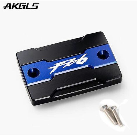 Accessoires de protection pour le bouchon du réservoir de liquide de frein avant et le bouchon de remplissage du moteur des motos Yamaha FZ6, FZ-6, ZF6N, FZ6R, FZ6S et Fazer - Bleu FZ6 (1/5)