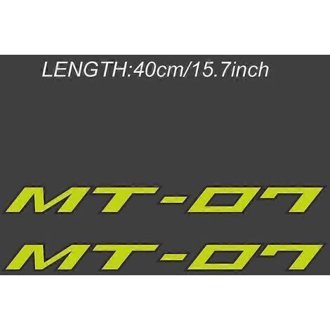 Autocollants décoratifs pour moto : logo, jantes, carénage, casque, protection de réservoir pour Yamaha MT-07 (2016-2020) - 2 (1/5)