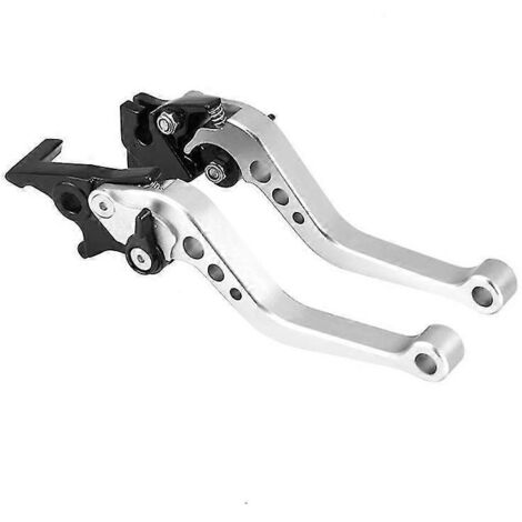 Levier d'embrayage CNC pour moto, scooter, vélo électrique, GY6 125 150 GP110 XMAX400, leviers de frein à disque, poignée Lev - Argent (1/5)