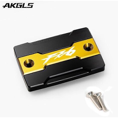 Accessoires de protection pour le bouchon du réservoir de liquide de frein avant et le bouchon de remplissage du moteur des motos Yamaha FZ6, FZ-6, ZF6N, FZ6R, FZ6S et Fazer - Or (1/5)
