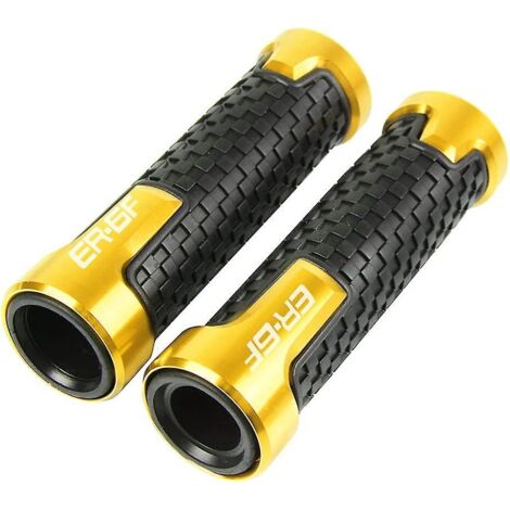 Poignées de guidon pour Er6f (2006-2018) 7/8" (22 mm) - Accessoires moto (noir) - Or (1/4)