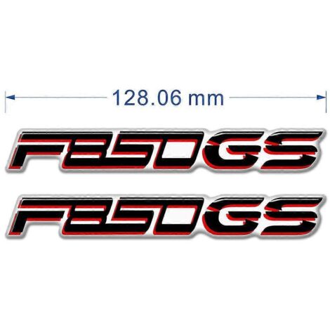 Protection de réservoir, emblème, logo, autocollants de carénage et de garde-boue en aluminium rouge pour BMW G310GS, F650GS, F750GS, F850GS et F 650, 750, 850 GS. (1/5)