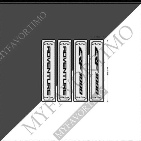 Autocollant pour moto, sacoches latérales supérieures, valise en aluminium pour Honda Africa Twin CRF1000L Adventure Sports --Africa Twin9 (1/5)