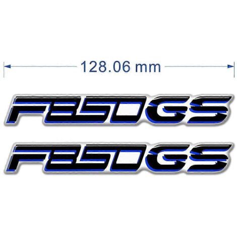 Protection de réservoir, emblème, logo, autocollants de carénage et de garde-boue pour BMW G310GS, F650GS, F750GS, F850GS, F 650, 750, 850 GS (aluminium, bleu) - Modèle F850GS (1/5)