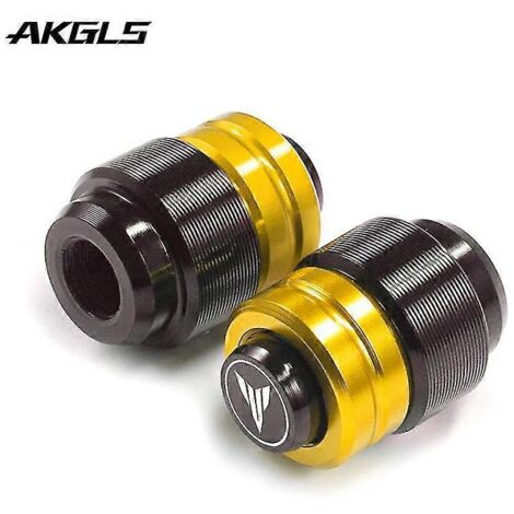 Pour Yamaha T-Max 500, T-Max 530, SX, DX, 560 et Tech Max : cache-valve en aluminium usiné CNC, accessoires dorés (1/4)