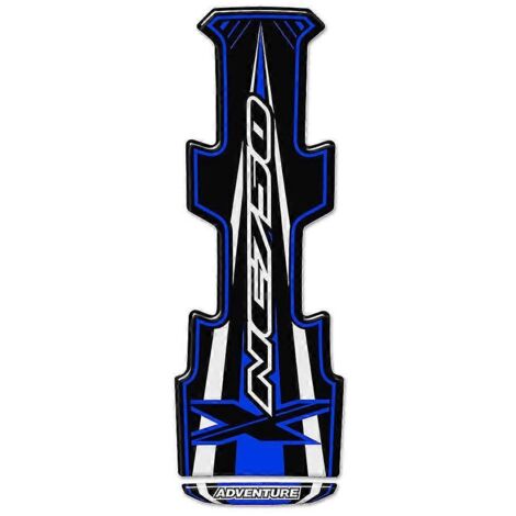 Kit de protection autocollant pour carénage, casque, valises et accessoires moto (réservoir, protections, autocollants) pour Honda NC750X (2018-2020) - Bleu (1/5)