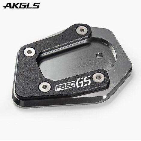 Support latéral CNC pour moto BMW F850GS Adventure (2018-2021) : amplificateur et plaque d'extension inclus (couleur titane). (1/4)