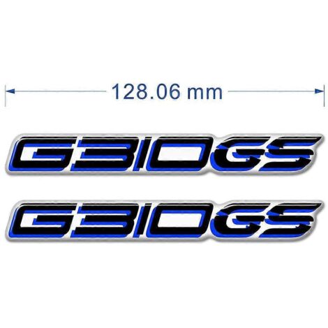 Protection de réservoir, emblème, logo, autocollant de carénage et de garde-boue pour BMW G310GS, F650GS, F750GS, F850GS, F 650, 750, 850 GS (aluminium, bleu) - G310GS (1/5)