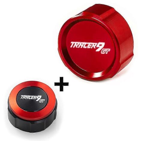 Accessoires de protection pour bouchons de liquide de frein avant et arrière de moto Yamaha Tracer 9GT 2021-2022 (rouge) (1/5)