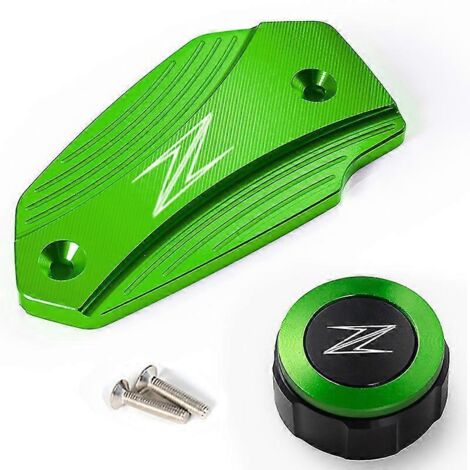 Accessoires de protection pour bouchons de liquide de frein avant et arrière et bouchon de réservoir d'essence pour motos Kawasaki Z 900, Z 800, Z 650, Z650, Z900 et Z800 (2013-2023) - Vert Z (1/5)