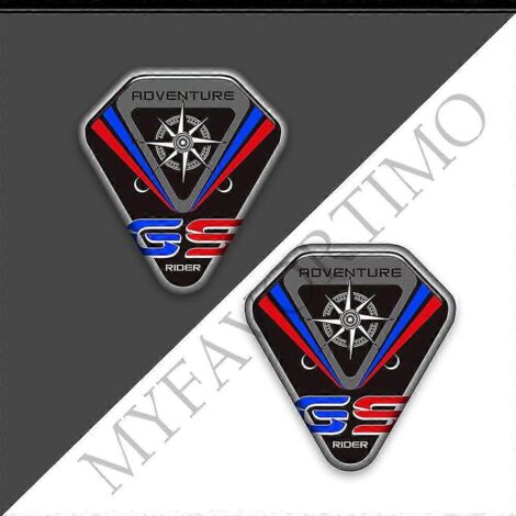 Autocollants pour valises de coffre Rallye Adventure pour BMW R1200GS, F850GS, F800GS, R1250GS, F750GS, R 1200, 1100, 1250, 850, 800, 750 GS, GSA, HP Adv-- (1/5)