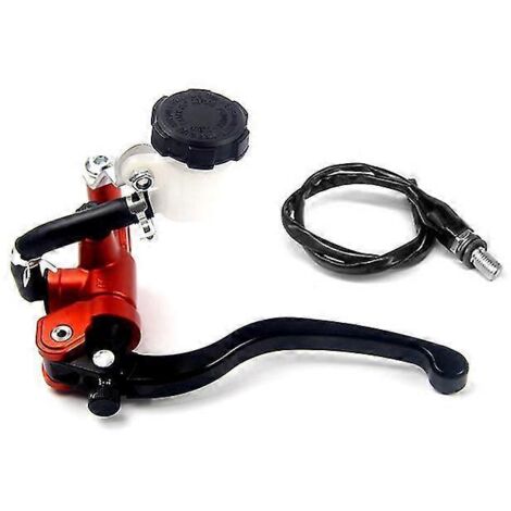 Interface de tuyau de pompe de frein et d'embrayage universelle pour moto, radiale, 17,5 mm, maître-cylindre 22 mm pour Vespa, Hyosung, Sherco, Honda - Orange gauche (1/5)