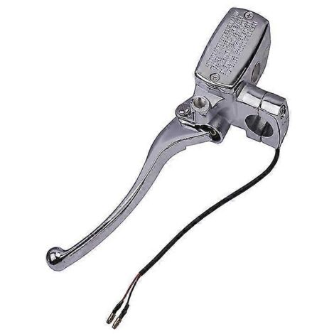 Levier de maître-cylindre de frein et d'embrayage chromé pour moto Honda CB400F/CB400SF/CB400/CB500/CBF500/CBF600/NC700, couleur argent, côté gauche (embrayage). (1/5)