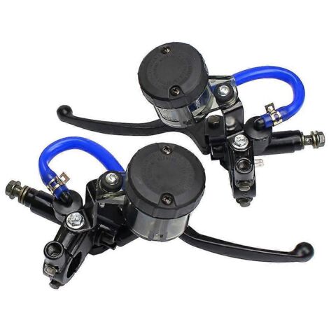 Levier de maître-cylindre de frein et d'embrayage droit universel 22 mm (7/8") pour moto Yamaha LC150 LC135 Choppers Cafe Racer - Une paire (1/5)
