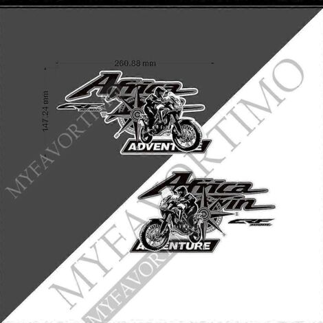 Autocollant pour sacoches latérales arrière de moto, valise en aluminium pour Honda Africa Twin CRF1000L Adventure Sports (260 mm) 10 (1/5)