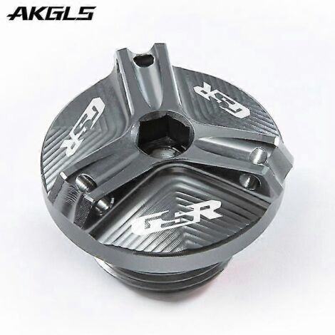 Bouchon de réservoir d'huile moteur et de carburant pour motos Suzuki GSR400, GSR600 et GSR750 (vis et protection) - Titane GSR (1/5)