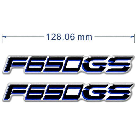Protection de réservoir, emblème, logo, autocollants de carénage et de garde-boue pour BMW G310GS, F650GS, F750GS, F850GS, F 650, 750, 850 GS (aluminium, bleu) - Modèle F650GS (1/5)