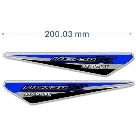 Kit de protections de réservoir et de carénage pour Honda NC750X (2018-2020) : casque, valises, autocollants, protections de réservoir (bleu, 4 pièces). (1/5)