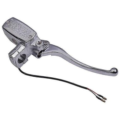 Levier de maître-cylindre de frein et d'embrayage chromé pour moto Honda CB400F/CB400SF/CB400/CB500/CBF500/CBF600/NC700, argent - Frein droit (1/5)