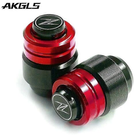 Accessoires pour motos Kawasaki Z900, Z900rs, Z900se, Z650, Z 650 et Z1000/sx : plaque d'extension de support latéral élargie, valve de pneu rouge. (1/5)