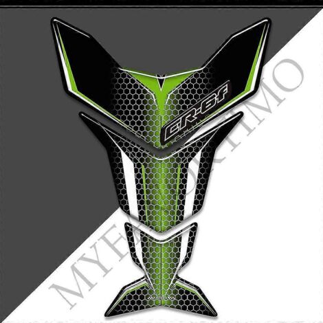 Autocollants pour moto Kawasaki Ninja ER-6F, protection de réservoir, emblème, logo, kit de protection pour carburant et huile, genouillère - CR-6F12
