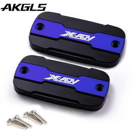 Bouchon de réservoir de liquide de frein avant + bouchon de remplissage pour moto Honda X-Adv 750, X-Adv 300, 750 et 1000 (2017-2022) - Bleu (1/5)