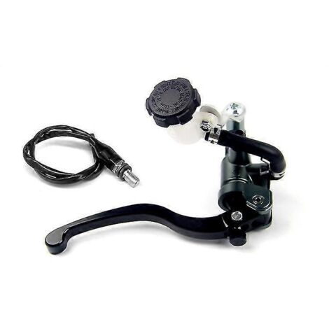 Interface de tuyau de pompe de frein et d'embrayage universelle pour moto, radiale, 17,5 mm, maître-cylindre 22 mm pour Vespa, Hyosung, Sherco, Honda - Noir, côté droit (1/5)