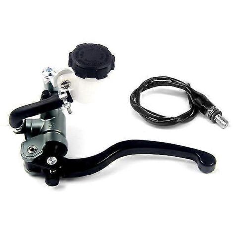 Interface de tuyau de pompe de frein et d'embrayage universelle pour moto, radiale, 17,5 mm, maître-cylindre 22 mm pour Vespa, Hyosung, Sherco, Honda - Titane gauche (1/5)