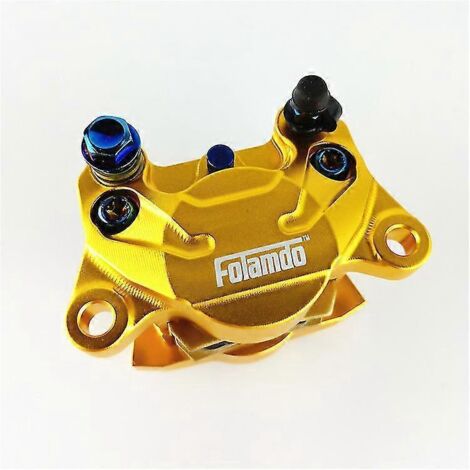 Étrier de frein à disque pour moto, entraxe 84 mm, diamètre 200 mm, arrière 220 mm, 2 pistons, pour scooter, moto cross, pit bike, Grom - Or (1/5)