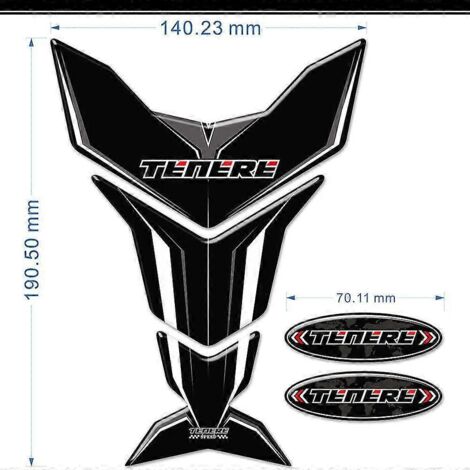 Autocollants Tenere Super Tank Pad Protector, protection de réservoir, emblème, logo, carénage, garde-boue pour Yamaha 700 1200 Xt Z Xt1200z--1 (1/5)