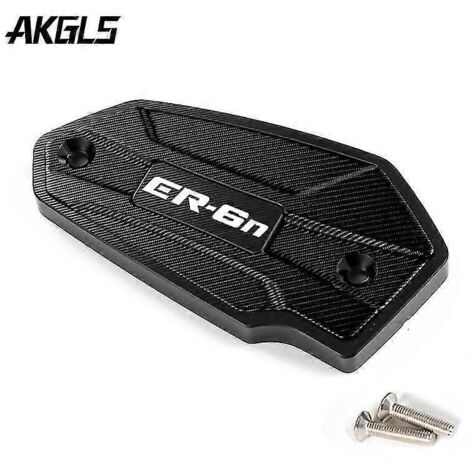 Bouchon de réservoir et bouchon de remplissage de liquide de frein avant et arrière pour moto Kawasaki ER6N (2009-2014) - Noir (1/5)