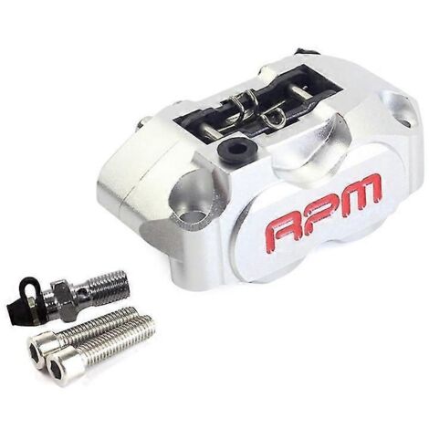 Pompe de frein à étrier RPM 82 mm, montage radial à 4 pistons pour moto tout-terrain (modification) - Argent (1/5)