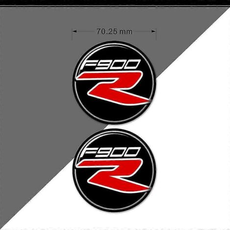 Autocollants 3D pour moto BMW F900R (rouge) - Modèles 2019 et 2020 : protection de réservoir en forme d'arête de poisson. (1/5)