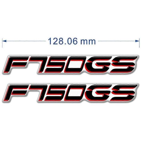 Protection de réservoir, emblème, logo, autocollants de carénage et de garde-boue en aluminium pour BMW G310GS, F650GS, F750GS, F850GS et F 650, 750, 850 GS - Rouge (1/5)