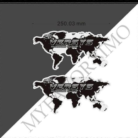 Pour Kawasaki Versys 300 400 650 1000 Versys-x 250 : Kit de protection de réservoir, pare-brise, autocollants pour genoux, déflecteur de vent (2 pièces) - VERSYS (1/5)