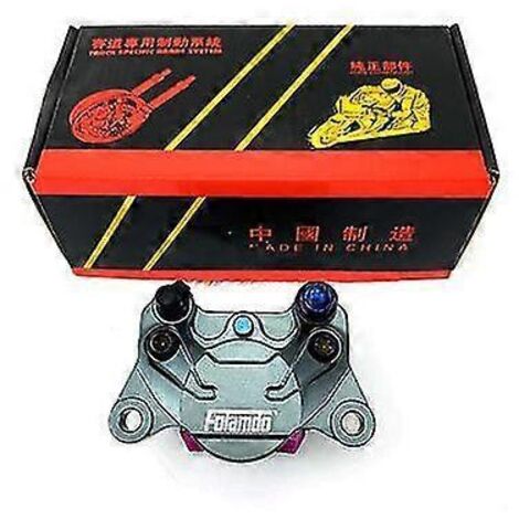 Étrier de frein à disque pour moto, entraxe de 84 mm, diamètre 200 mm, diamètre 220 mm, avant/arrière, 2 pistons, pour scooter, scooter, Jog, dirt bike, pit bike, Grom - Gris (1/5)
