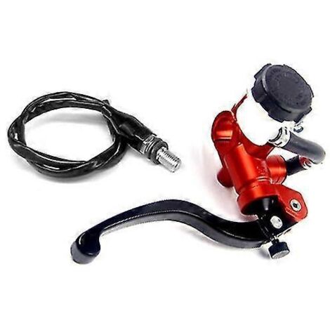 Interface de tuyau de pompe de frein et d'embrayage universelle pour moto, radiale, 17,5 mm, maître-cylindre 22 mm pour Vespa, Hyosung, Sherco, Honda - Orange, droite (1/5)