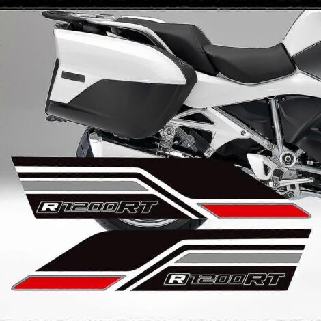 Autocollants R 1200 RT pour BMW R1200RT : sacoches arrière, valises, protections de réservoir, protections de carénage et de garde-boue arrière (R1200RT7).