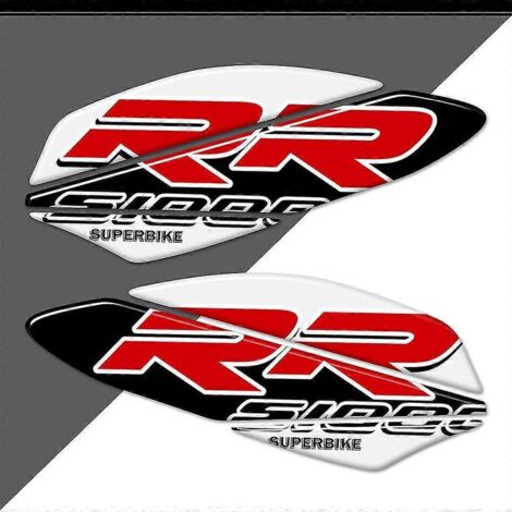 Protections adhésives pour BMW S1000RR, S 1000 RR, HP, HP2, HP4 : emblème de carénage, badge, protection de réservoir et de genou (2015-2021) - S1000RR6 (1/5)