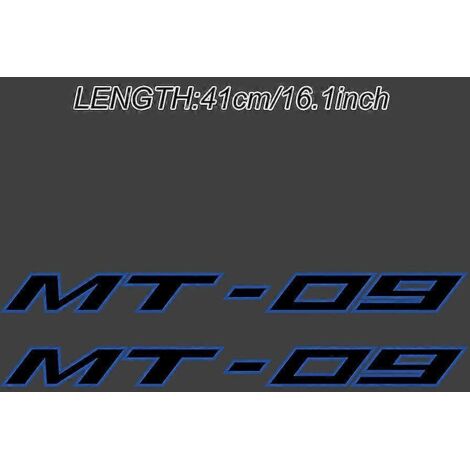 Bandes adhésives pour moto Yamaha MT-09 (jantes, casque, réservoir, carrosserie) - Modèles 2017, 2018, 2019 et 2020 (5 pièces) (1/5)