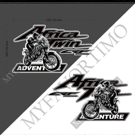 Autocollant pour sacoches latérales supérieures de moto, valise en aluminium pour Honda Africa Twin CRF1000L Adventure Sports (370 mm) 11 (1/5)