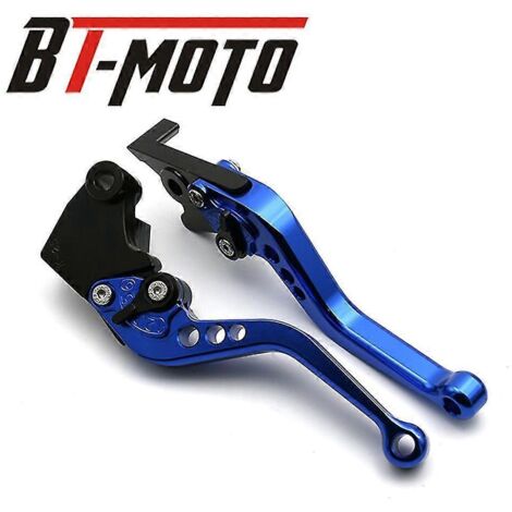 Leviers de frein et d'embrayage réglables courts/longs pour motos BMW F 850 GS, F850, F750, F750 GS, F900R, F900R/XR et F900XR (2018-2022) - Bleu court (1/5)