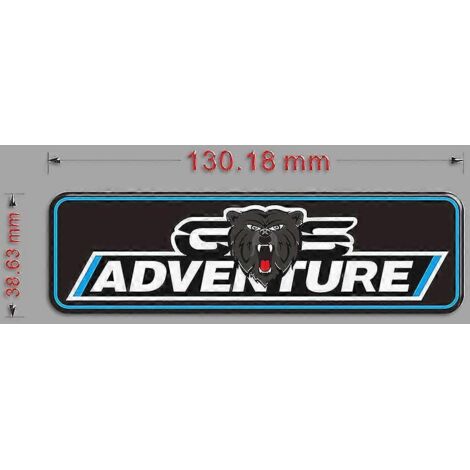 Autocollants pour moto BMW R1200GS, R1250GS, F750GS, F800GS, F850GS et G310GS Adventure (protection de réservoir, bagages, valises en aluminium) - ADV1 (1/5)