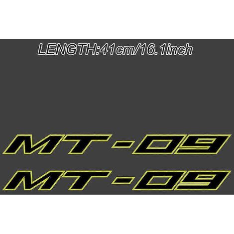 Bandes adhésives pour moto Yamaha MT-09 (jantes, casque, réservoir, carrosserie) - Modèles 2017, 2018, 2019 et 2020 (3 pièces) (1/5)