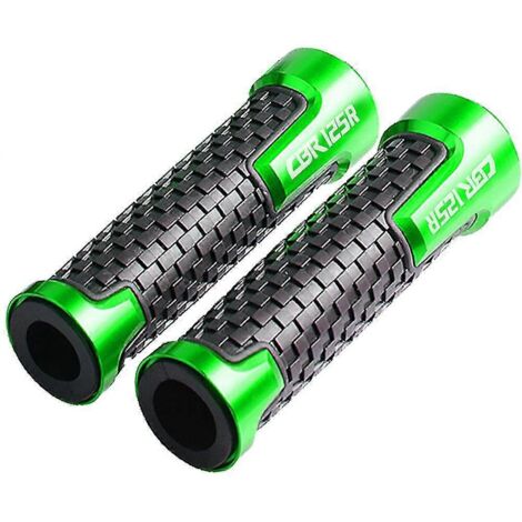 Accessoires moto pour Honda CBR125R (2004-2010, 2009) : leviers de frein et d'embrayage pliables et extensibles, poignées vertes. (1/5)