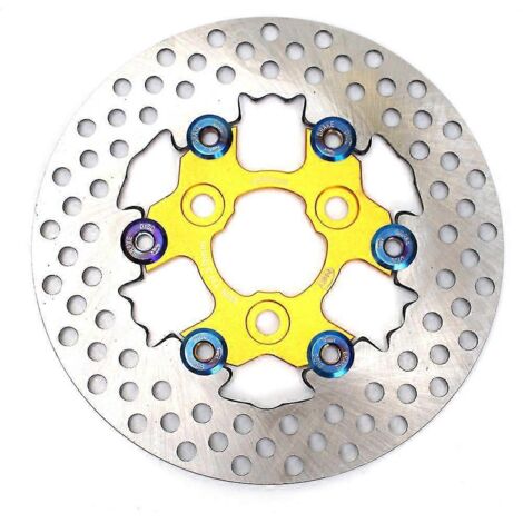 Étrier de frein moto RPM, disque de 82 mm, compatible avec scooters Yamaha Aerox, Jog, BWS, NMAX, XMAX, RSZ, Wisp Force, Dirt Pit Bike, Grom Dio - 200 Gold (1/5)