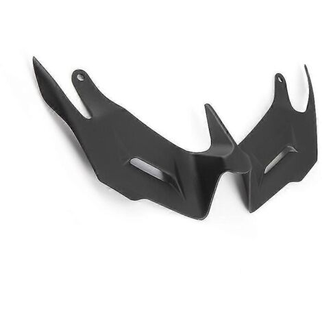 Ailerons aérodynamiques avant pour carénage de moto Yamaha YZF R3 R25 (2014-2018), style fibre de carbone, noir. (1/5)